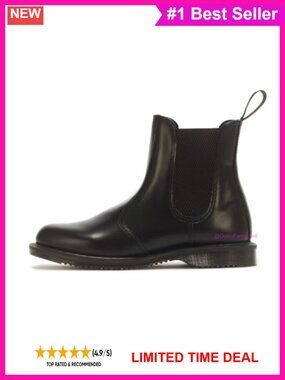 Dr. Martens Women's Flora Chelsea Boot Leather Ankle